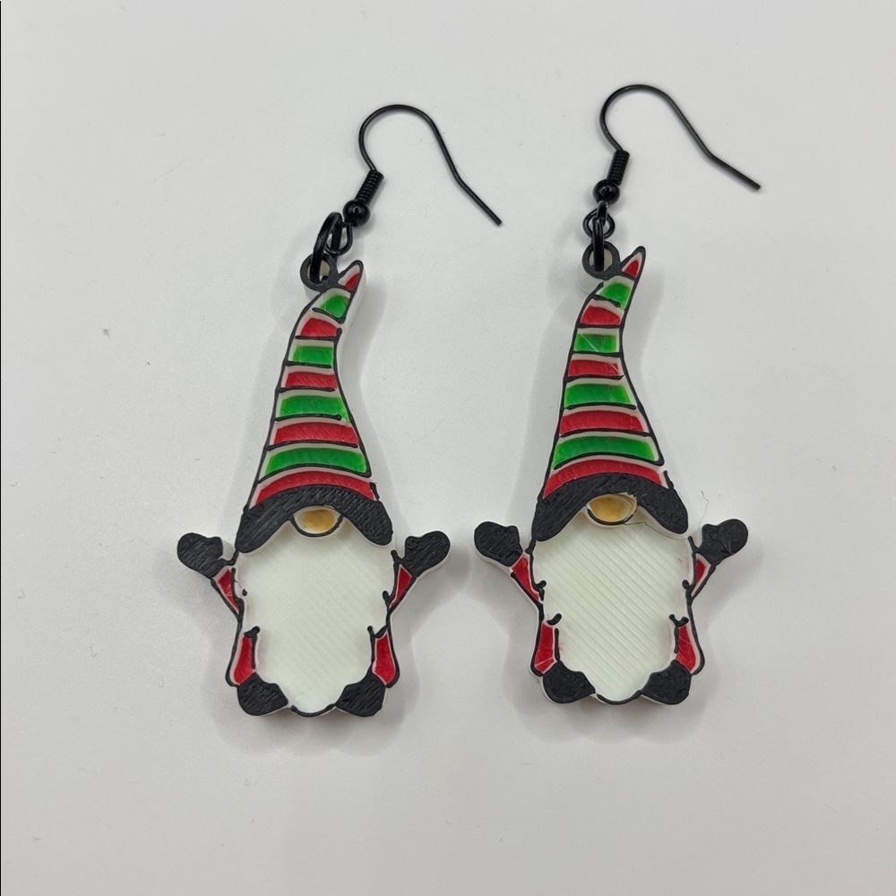 Christmas Gnome Earrings 🎄🎅✨ - Picture 4 of 4